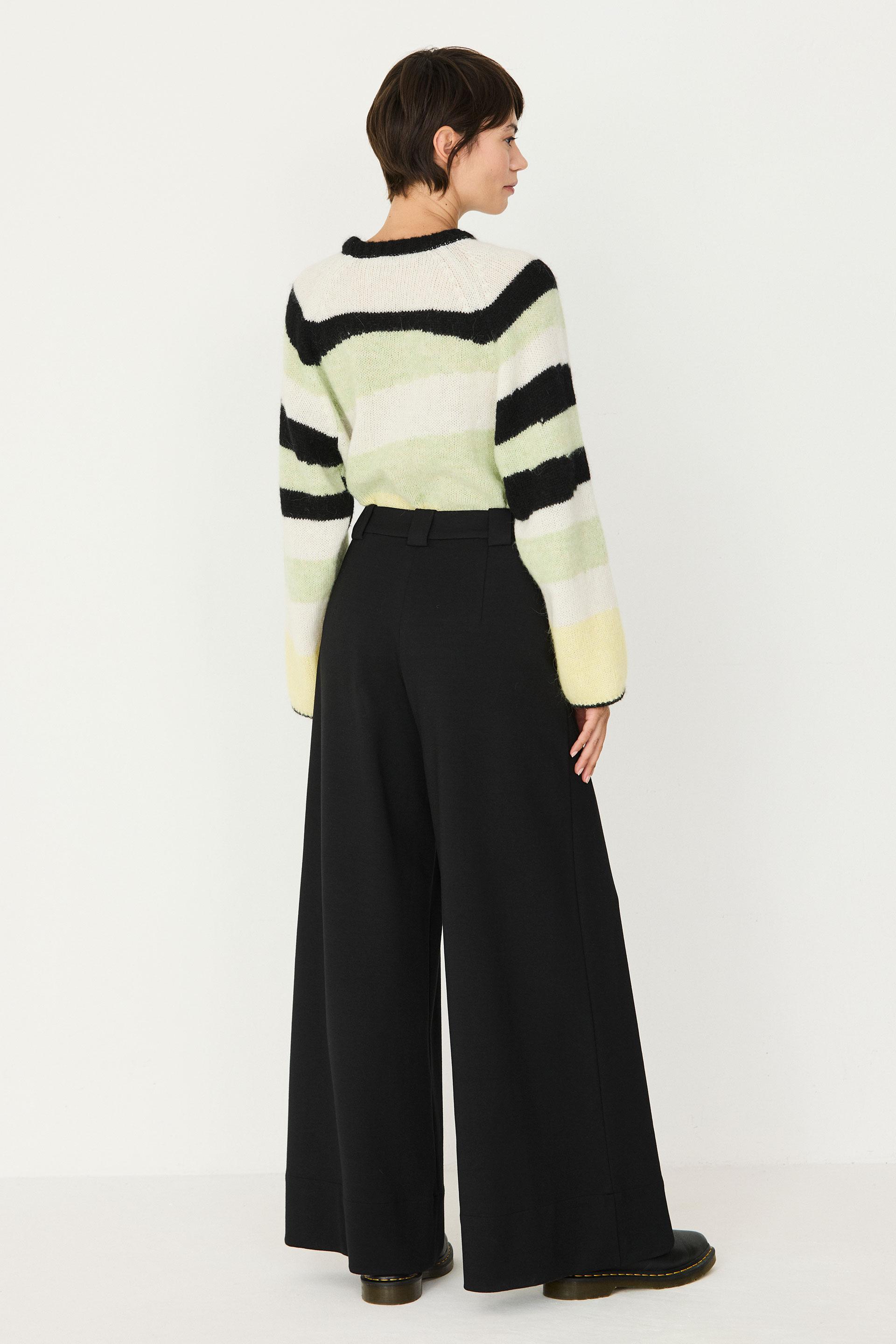 SKFK Nia Trouser Damen Palazzo Tencel Hose schwarz